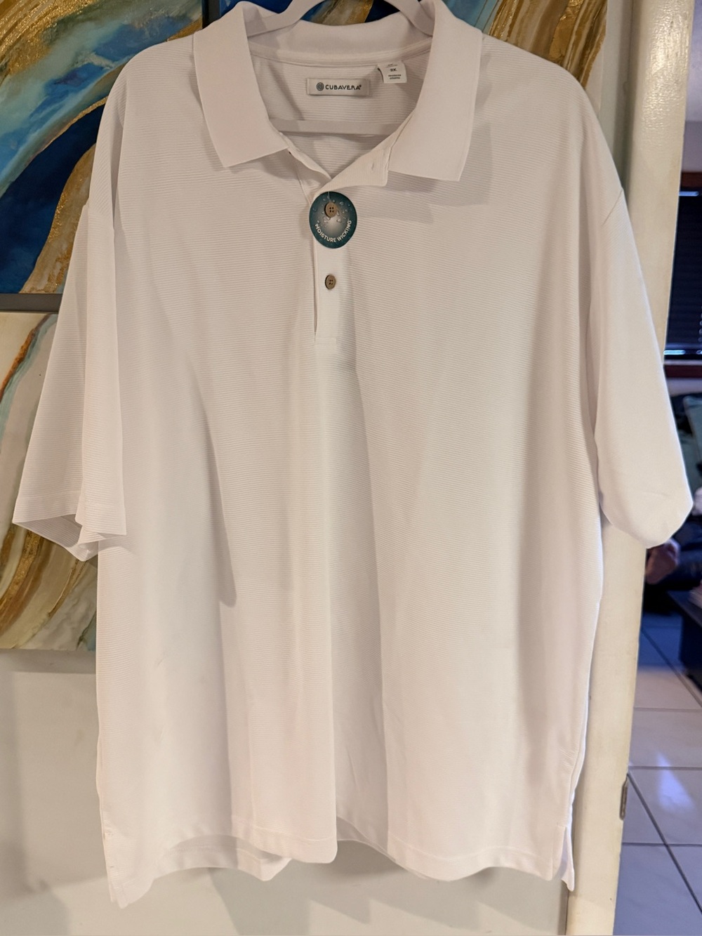 Cubavera Men's Moisture-Wicking Polo Shirt 3X